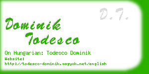 dominik todesco business card